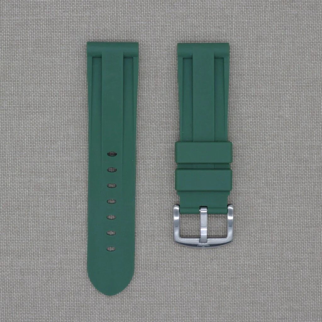 Tempomat - Olive Green Rubber Strap -iwatch- – Pride & Pinion
