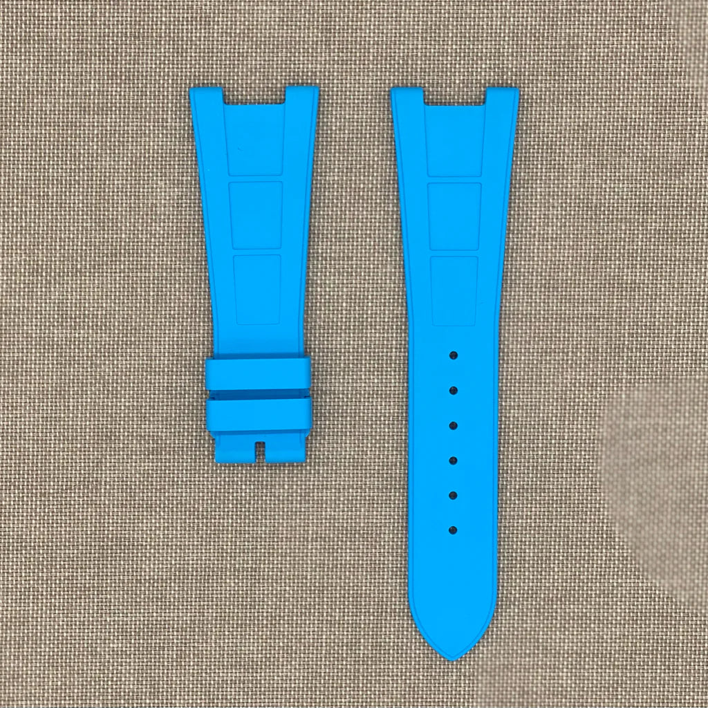 Tempomat -FKM Vulcanized Blue Marbella Rubber Strap for Patek Nautilus