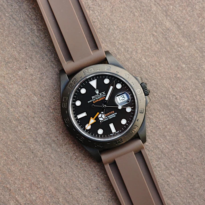 Tempomat - 22mm Brown Rubber Strap