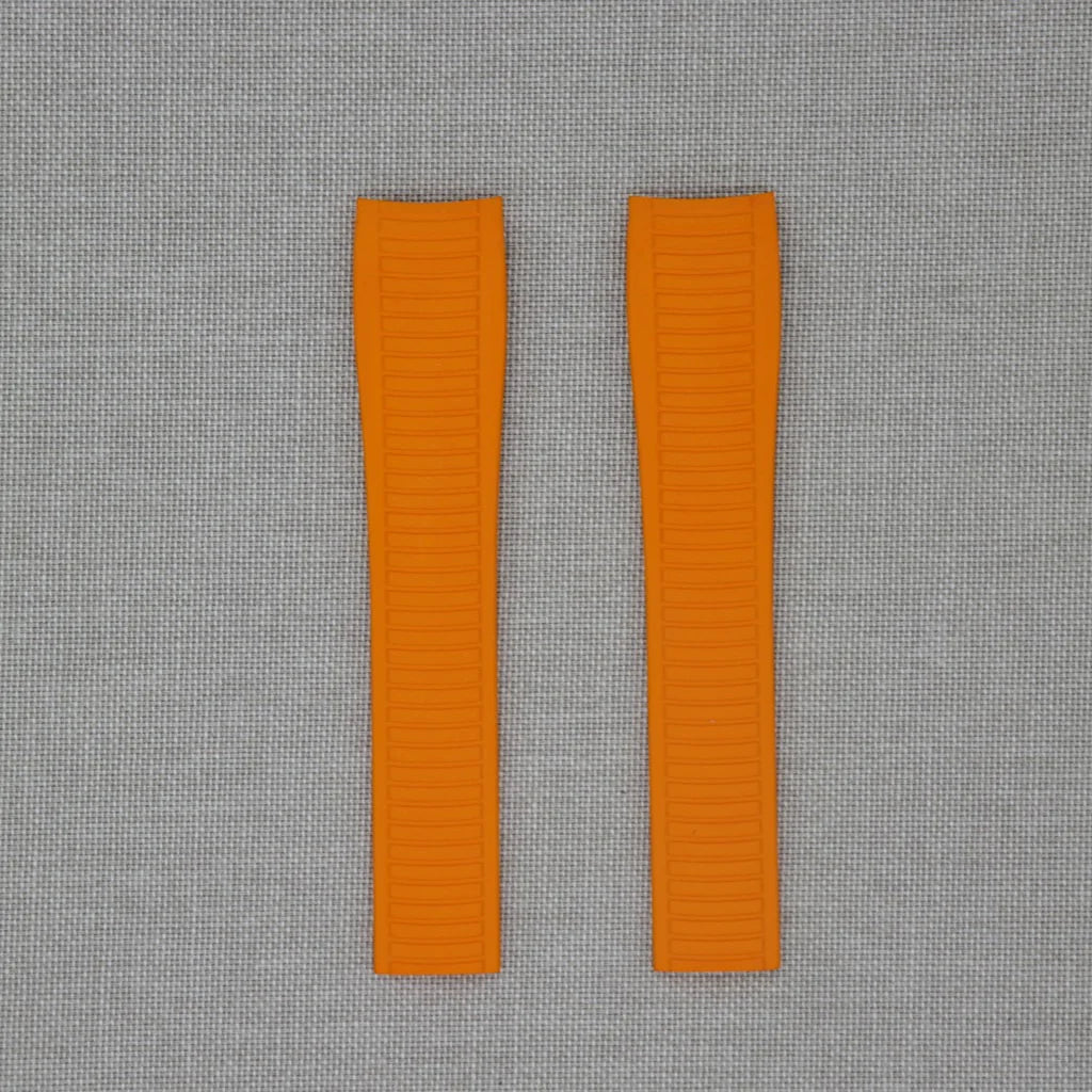 Tempomat -FKM Vulcanized Orange Rubber Strap for Patek Aquanaut