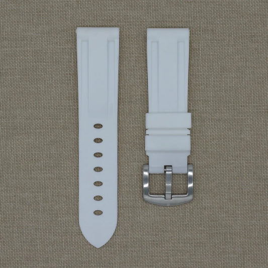 Tempomat - White Rubber Strap - iwatch-