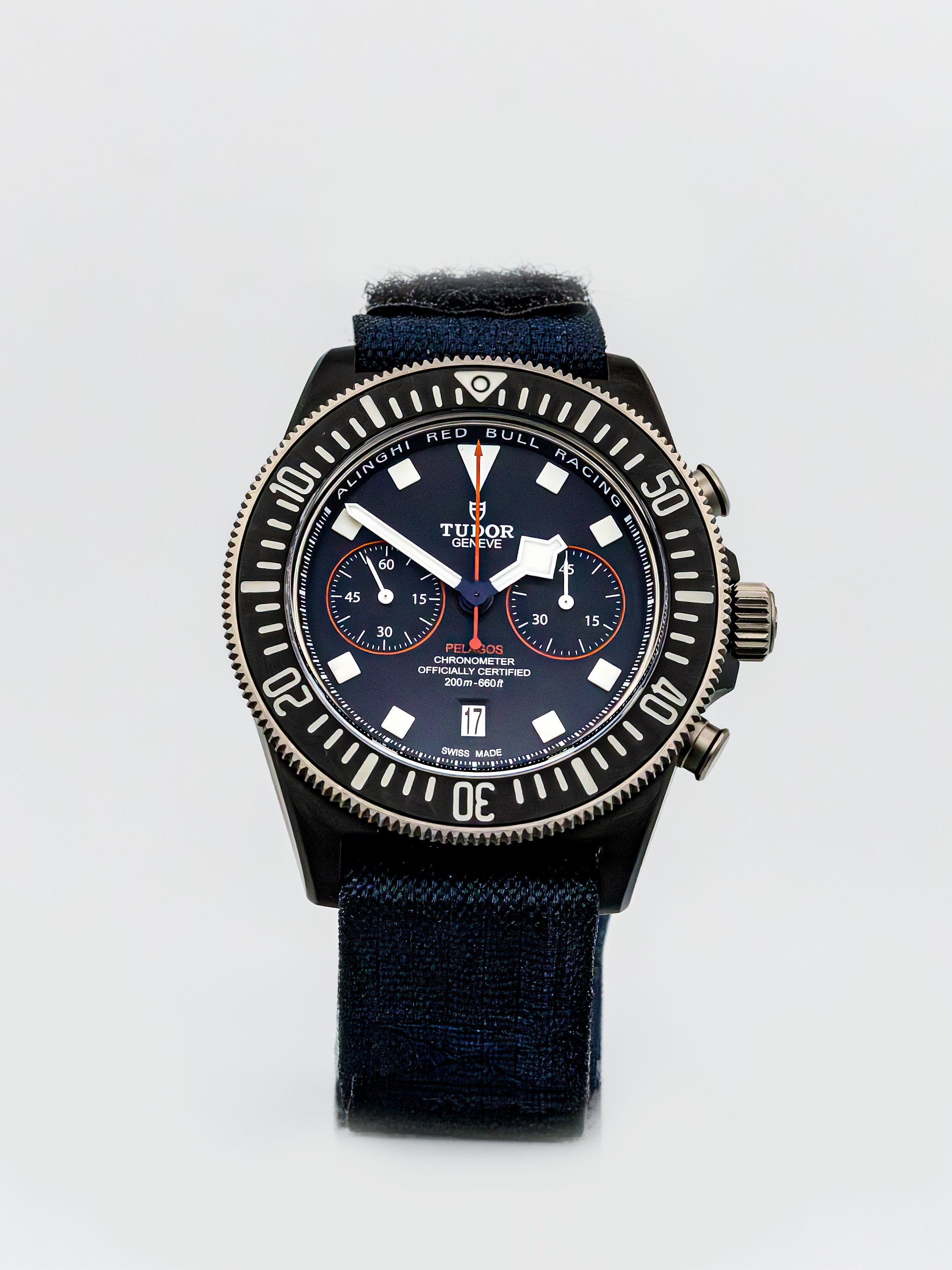 Tudor Pelagos FXD Chrono front view - preowned luxury watch