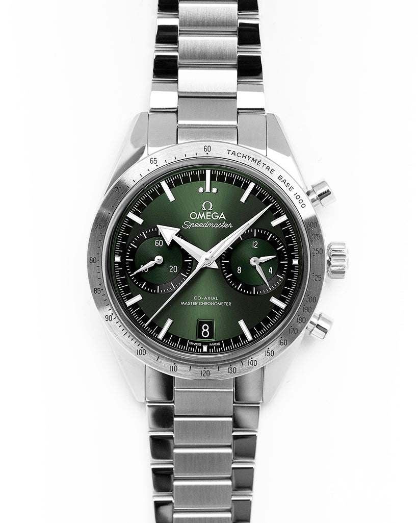 Omega speedmaster deals green dial