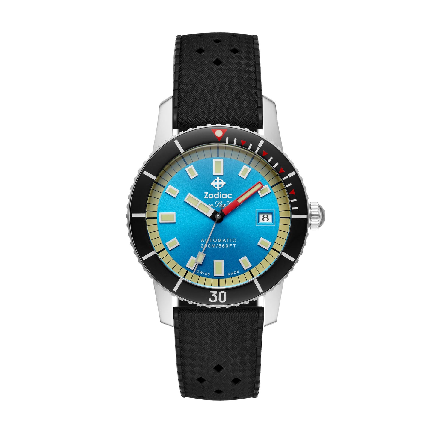 Zodiac - Z09275 - Super Sea Wolf 53 Compression Automatic Black Rubber Watch